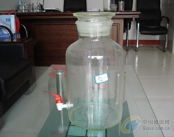 泡酒大坛子罐子搭配水龙头-玻璃制品-江苏大运发玻璃制品